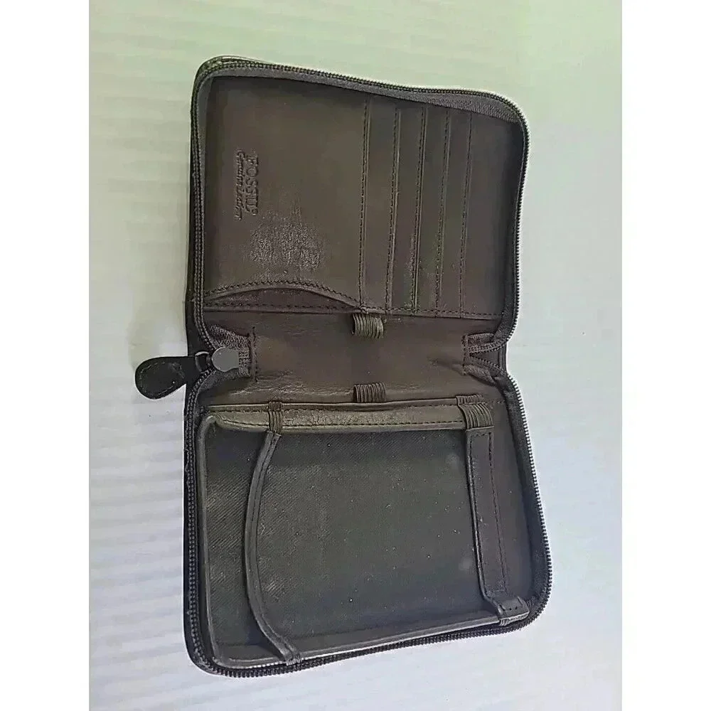 Vintage Palm Pilot Fossil Card Wallet Pocket Planner Type Organizer